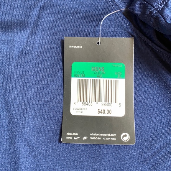 Men’s Nike Game Day Polo Navy - Picture 9 of 9